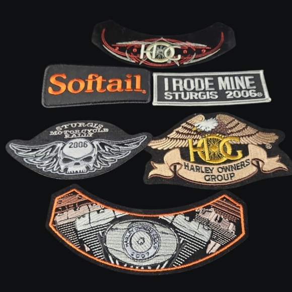 Harley-Davidson and Sturgis Other - 6 NEW MOTORCYCLE PATCHES-HARLEY DAVIDSON AND STURGIS